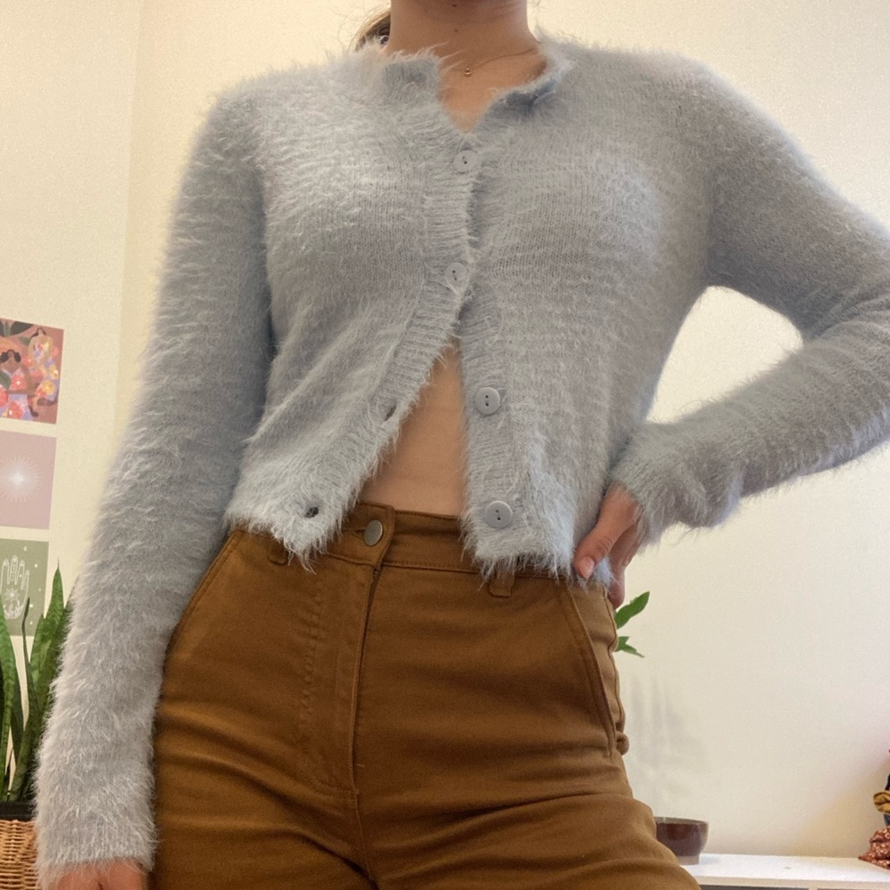 SOLD - Urban Outfitters Fuzzy Cropped Cardigan